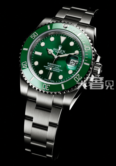  劳力士潜航者型系列116610LV-97200 绿盘腕表-绿水鬼